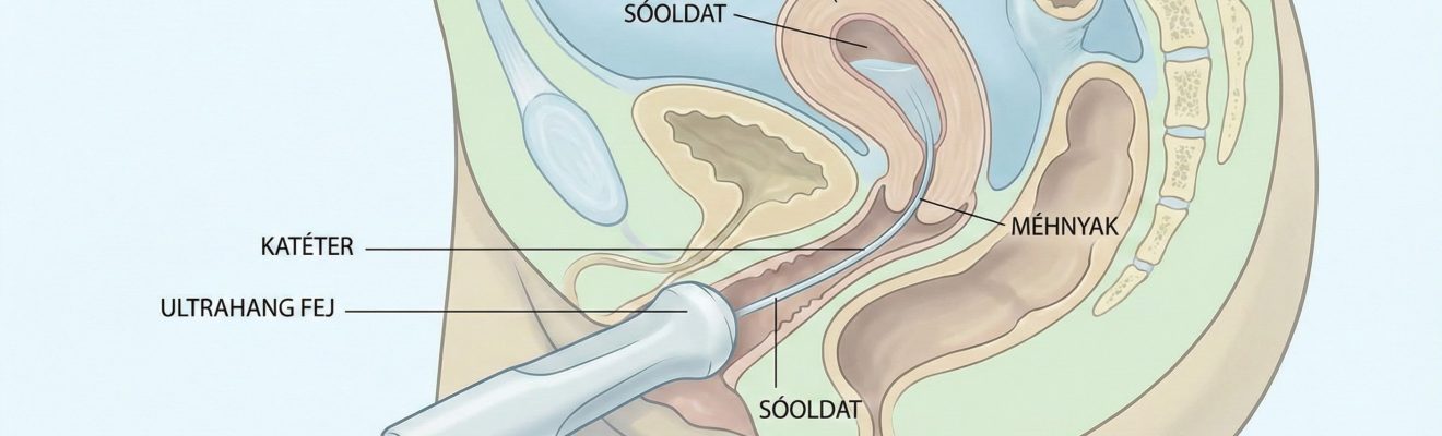 sis vizsgálat - méhüreg feltöltéses vizsgáat ultrahanggal